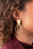 Lott Gouden Oorbellen Double Drop S Nya