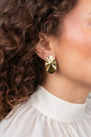 Lott Gouden Oorbellen Wave Oval Closed S