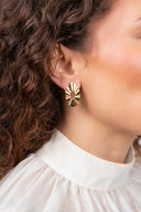 Lott Gouden Oorbellen Wave Oval Open S