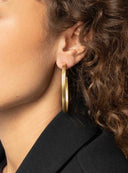 Lott Classic Oorbellen Creole Oval Brushed