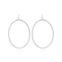 Lott Classic ovaal oorbellen zilver