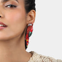 Olivia Dar Oorbellen Ara Tassel Red