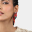 Olivia Dar Oorbellen Ara Tassel Red