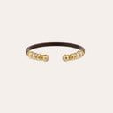 Gas Bijoux Armband Bangle Sari Strass Acetate - Brown