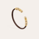 Gas Bijoux Armband Bangle Sari Strass Acetate - Brown