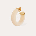 Gas Bijoux Beige Oorbellen Abalone Hoop Acetate Ivory