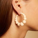 Gas Bijoux Beige Oorbellen Andy Ivory