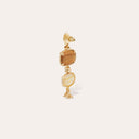 Gas Bijoux Bruine Oorbellen Silene Wood & Mother Of Pearl