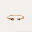 Gas Bijoux Gouden Armband Bangle Duality Large Scaramouche Twist Enamel