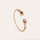 Gas Bijoux Gouden Armband Bangle Duality Large Scaramouche Twist Enamel