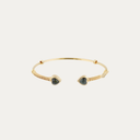Gas Bijoux Gouden Bangle Armband Duality Amore Green Jasper