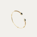 Gas Bijoux Gouden Bangle Armband Duality Amore Green Jasper