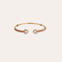 Gas Bijoux Gouden Bangle Armband Duality Amore Taupe
