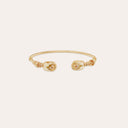 Gas Bijoux Gouden Bangle Armband Duality Scaramouche Enamel Ivory