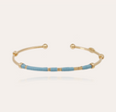 Gas Bijoux Gouden Blauwe Armband Bangle Zanzibar