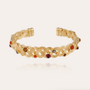 Gas Bijoux Gouden Multicolor Armband Bangle Cesaria