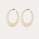 Gas Bijoux Gouden Oorbellen Andy Large Size White