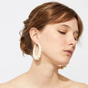 Gas Bijoux Gouden Oorbellen Andy Large Size White