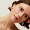 Gas Bijoux Gouden Oorbellen Anne Strass Stud