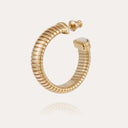 Gas Bijoux Gouden Oorbellen Antigone Small Cabochon Hoop Mother of Pearl