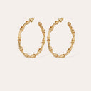Gas Bijoux Gouden Oorbellen Bambouo Hoop