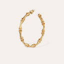 Gas Bijoux Gouden Oorbellen Bambou Hoop