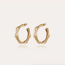 Gas Bijoux Gouden Oorbellen Bambou Strass