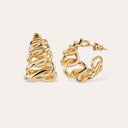 Gas Bijoux Gouden Oorbellen Bronx Hoop
