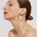 Gas Bijoux Gouden Oorbellen Liane Hoop