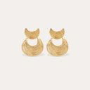 Gas Bijoux Gouden Oorbellen Luna Wave Mini