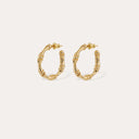 Gas Bijoux Gouden Oorbellen Mini Bamboo Hoop