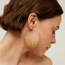 Gas Bijoux Gouden Oorbellen Multiperla Hoops