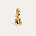 Gas Bijoux Gouden Oorbellen Square Three