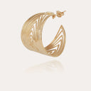 Gas Bijoux Gouden Oorbellen Wave Hoop