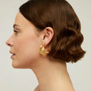 Gas Bijoux Gouden Oorbellen Wave Hoop