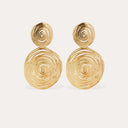 Gas Bijoux Gouden Oorbellen Wave Large