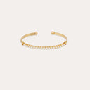 Gas Bijoux Gouden Parel Armband Lyre Bangle - White Mother of Pearl