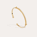 Gas Bijoux Gouden Parel Armband Lyre Bangle - White Mother of Pearl