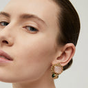 Gas Bijoux Oorbellen Amarante Cabochons - Pink Quartz