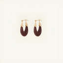 Gas Bijoux Oorbellen Ecume Small Bordeaux