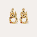 Gas Bijoux Oorbellen Mimi Small - Carnelian, Amethyst & Rock Crystal