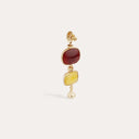 Gas Bijoux Oorbellen Silene Red & Yellow Calcite