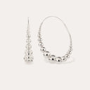 Gas Bijoux Zilveren Oorbellen Multiperla Hoops Silver