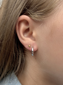 Gisser Jewels Bold Tube Medium Hoop Oorbellen