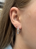 Gisser Jewels Polished Hoop Oorbellen