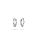 Gisser Jewels Zilveren Sparkling Mini Hoop Oorbellen