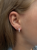 Gisser Jewels Zilveren Sparkling Mini Hoop Oorbellen