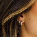Gisser Jewels Sparkling Medium Hoop Oorbellen
