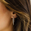 Gisser Jewels Sparkling Statement Hoop Oorbellen
