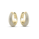 Gisser Jewels Pave Hoop Oorbellen